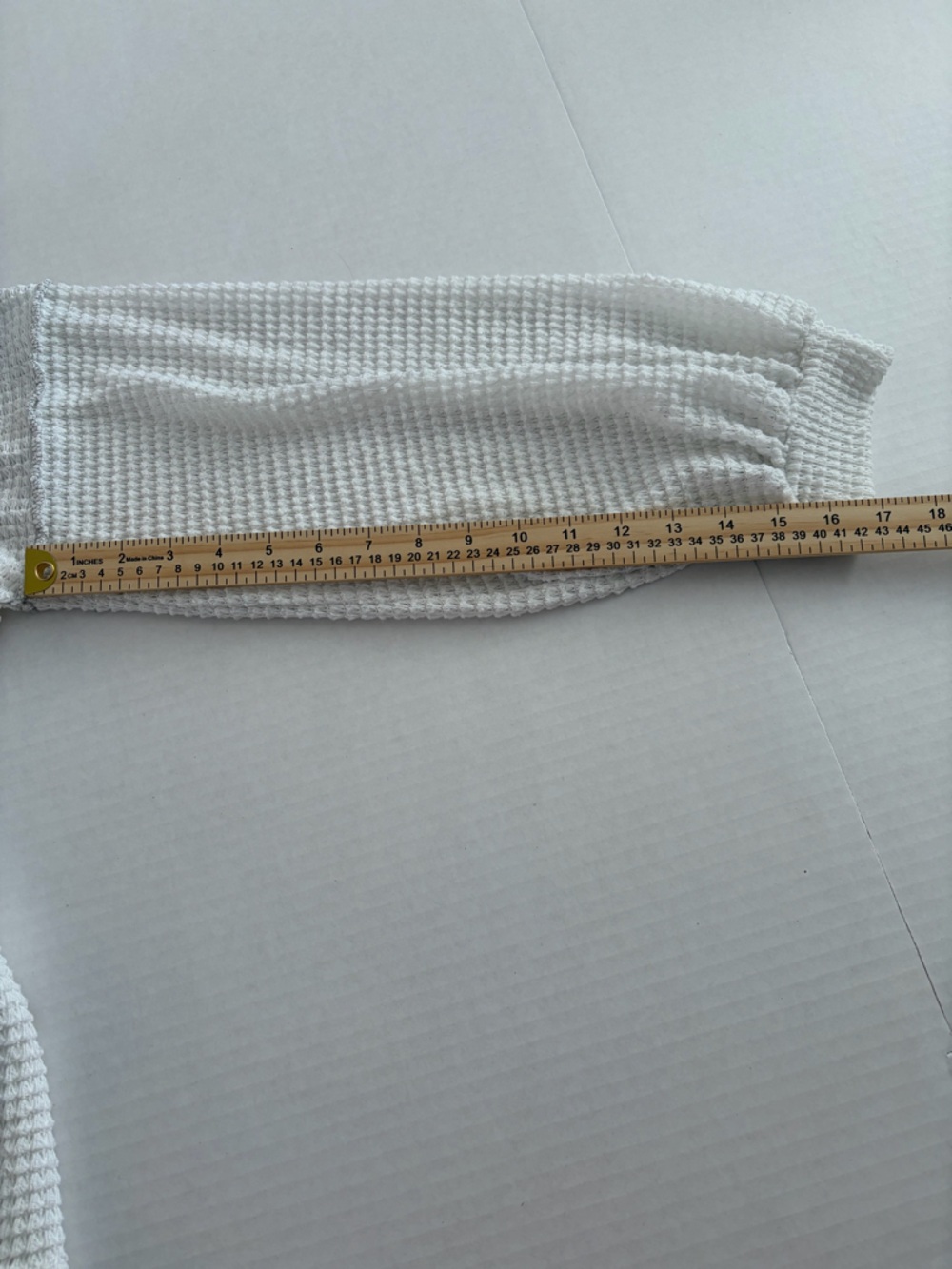 BiBi White Waffle Knit Pullover Oversized Boutique Textured Top - Picture 5 of 7